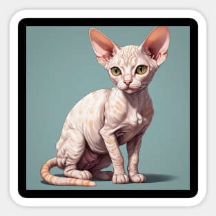 DEVON REX CAT Sticker